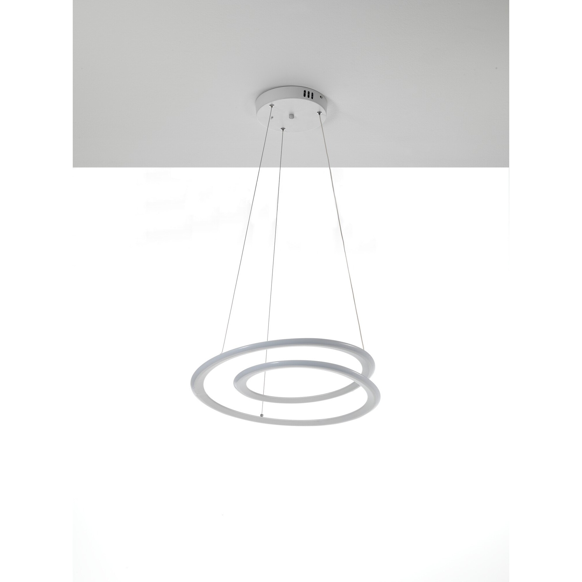 Suspension Tomasucci SPIRAL, en polypropylène et silicone, blanc