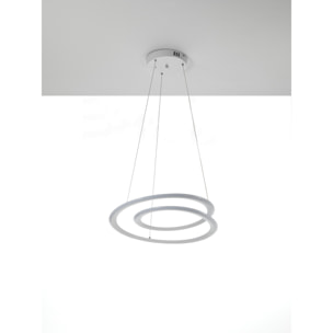 Suspension Tomasucci SPIRAL, en polypropylène et silicone, blanc