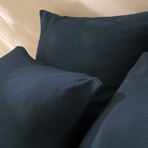 Parure de lit unie en coton, GAZE DE COTON