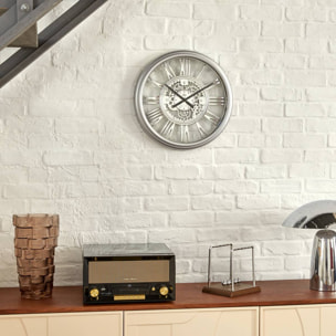 Horloge Ricky argent D40cm