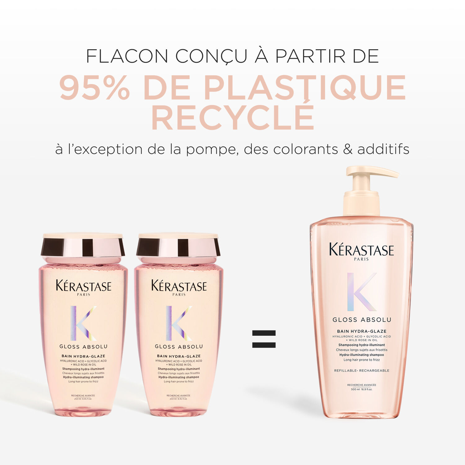 Gloss Absolu - Bain Hydra-Glaze pour Cheveux Longs Sujets aux Frisottis