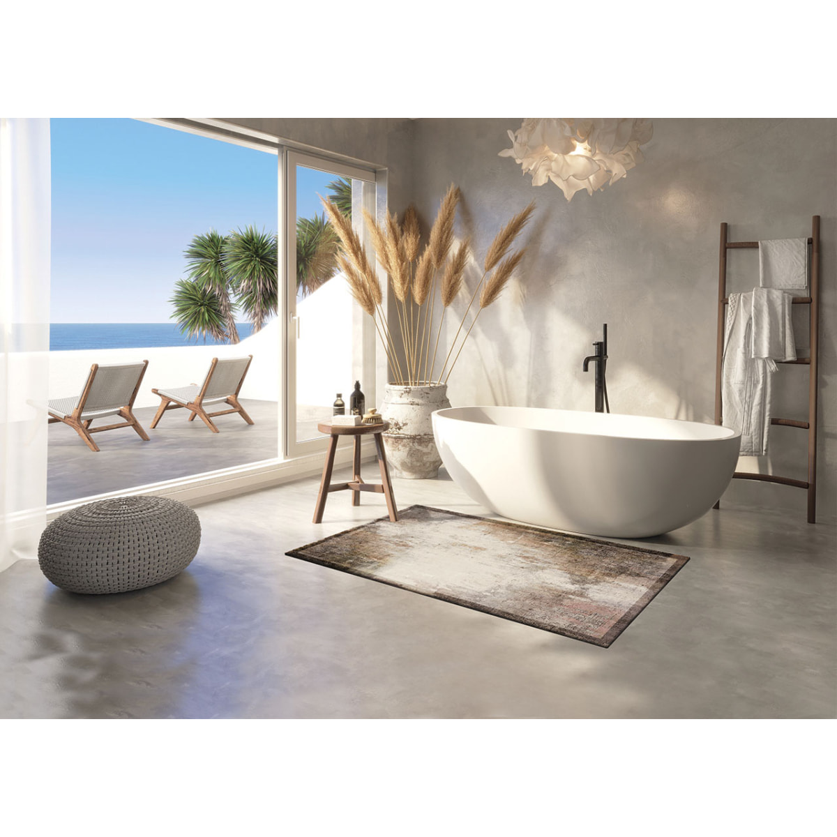 Tappeto Camera Cucina e Bagno Emozioni D'Artista Riflessi Caldi 100*160