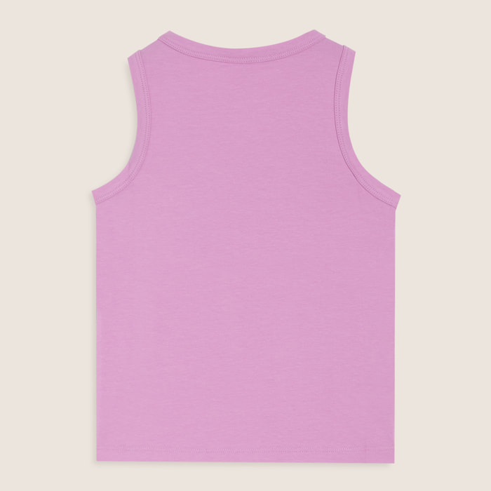 Canotta Bambina Regular Fit con Logo FREDDY Argento