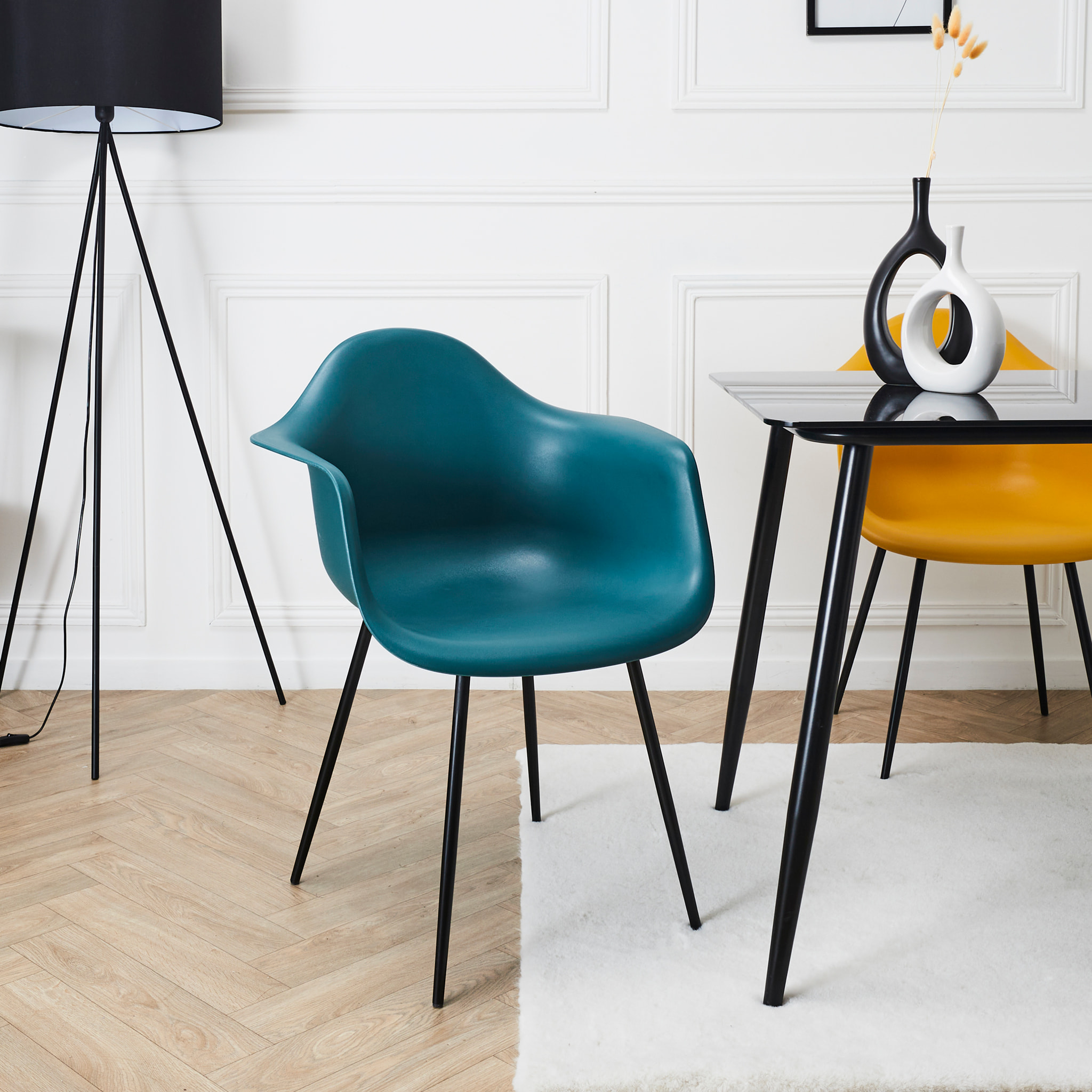 Fauteuil Gustav Bleu - Lot De 4