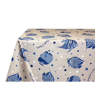 Tovaglia Cucina In Misto Cotone Made In Italy Disegno Maldive 140x140