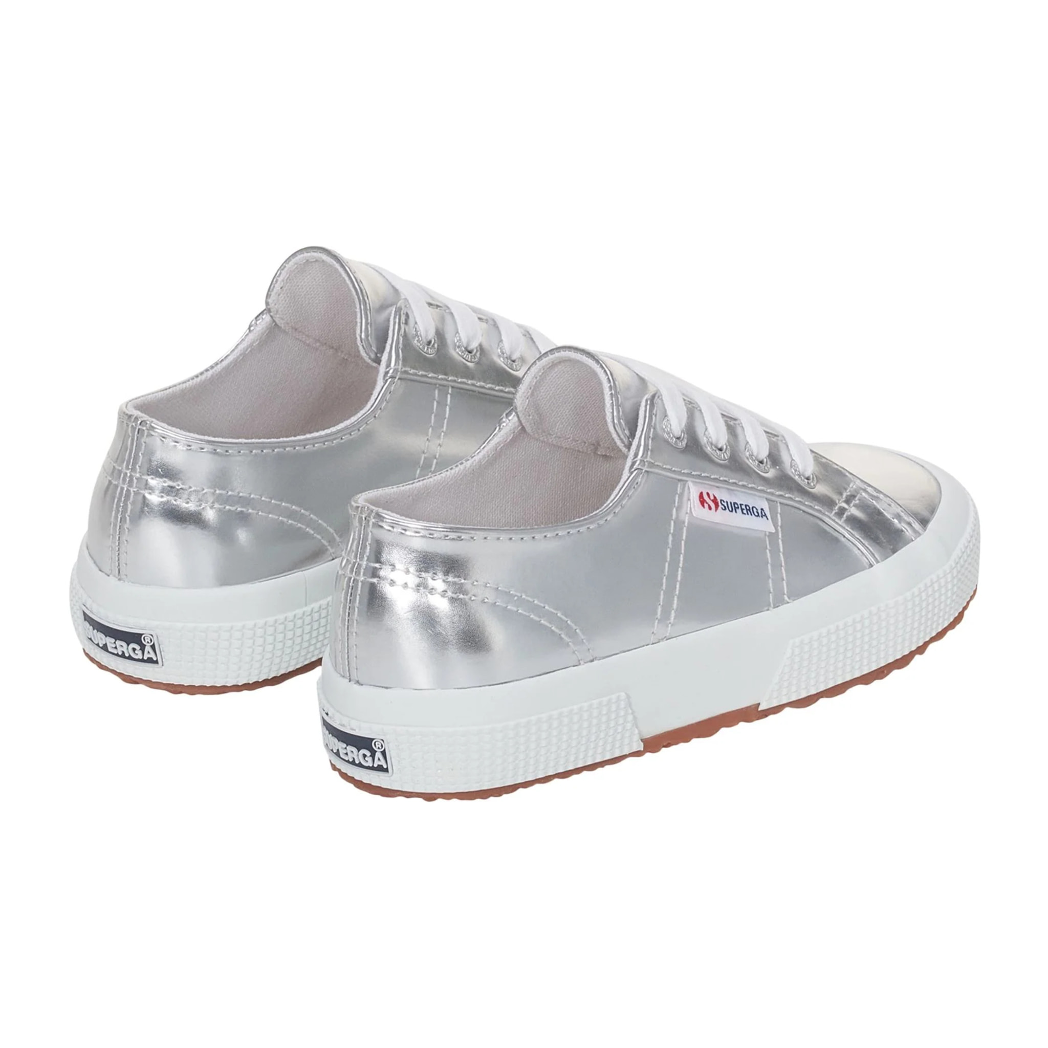 Le Superga Bambina Grigio 2750 KIDS MIRROR SYNTHETIC MATERIAL