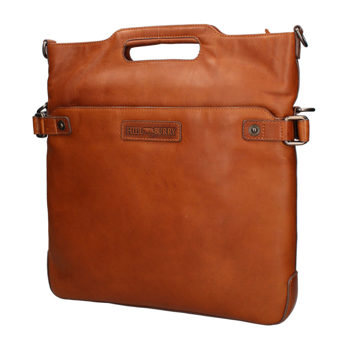 Borsa a tracolla  da uomo In Vera pelle Made in Italy 34x38x3 cm