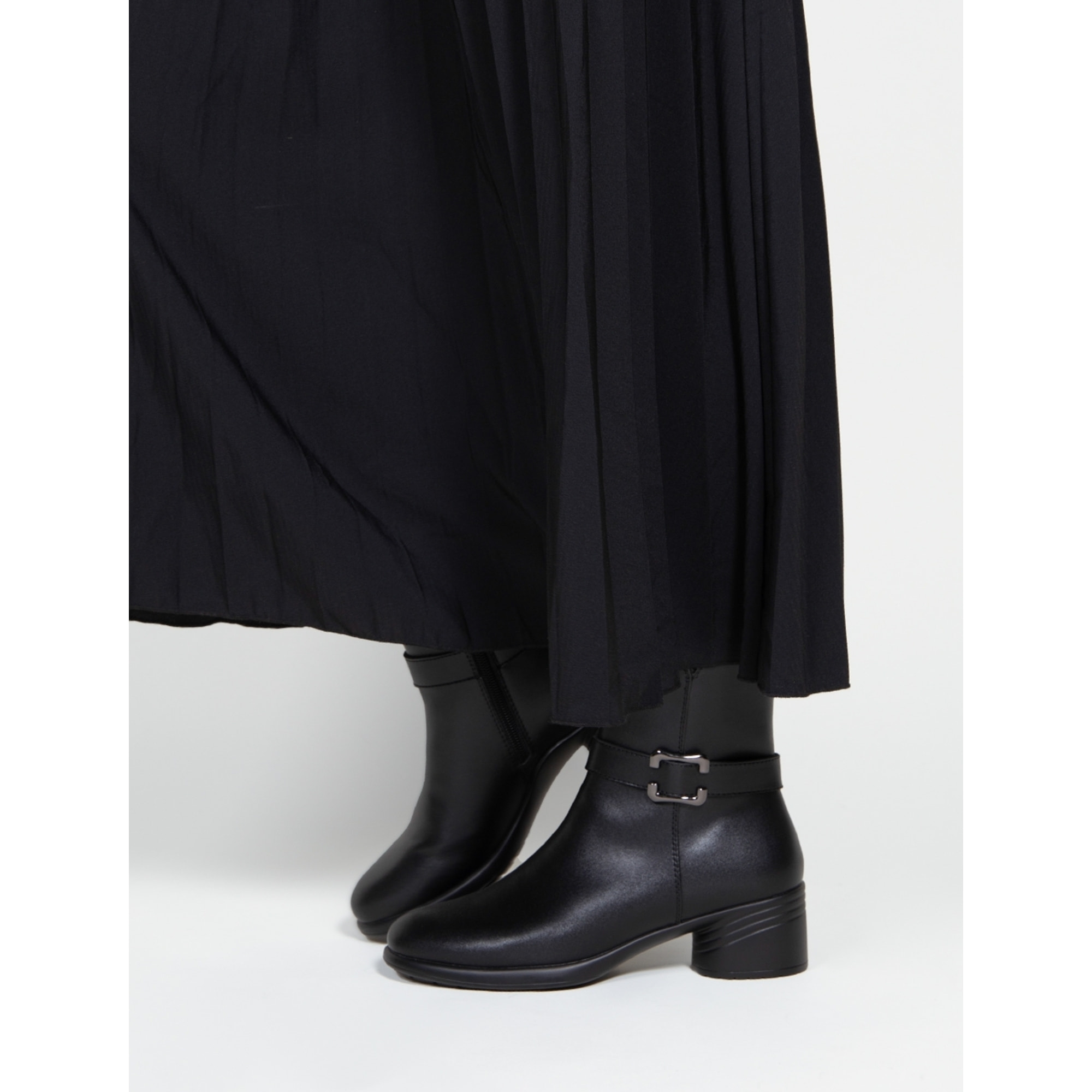 Botines de Piel - Negro - Tacón: 5 cm