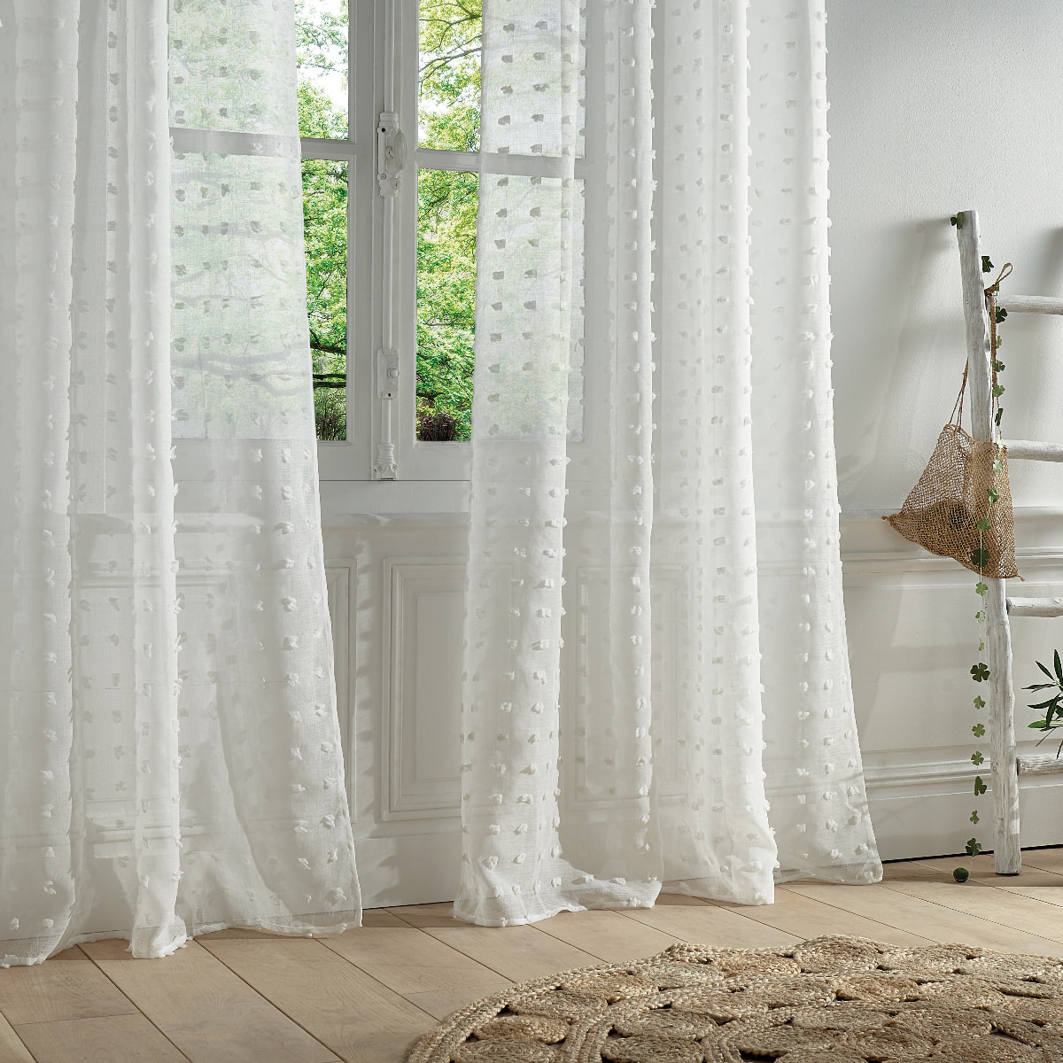 Voilage "Lily" - blanc - 140x240 cm