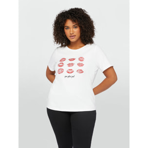 Fiorella Rubino - T-shirt con stampa - Bianco