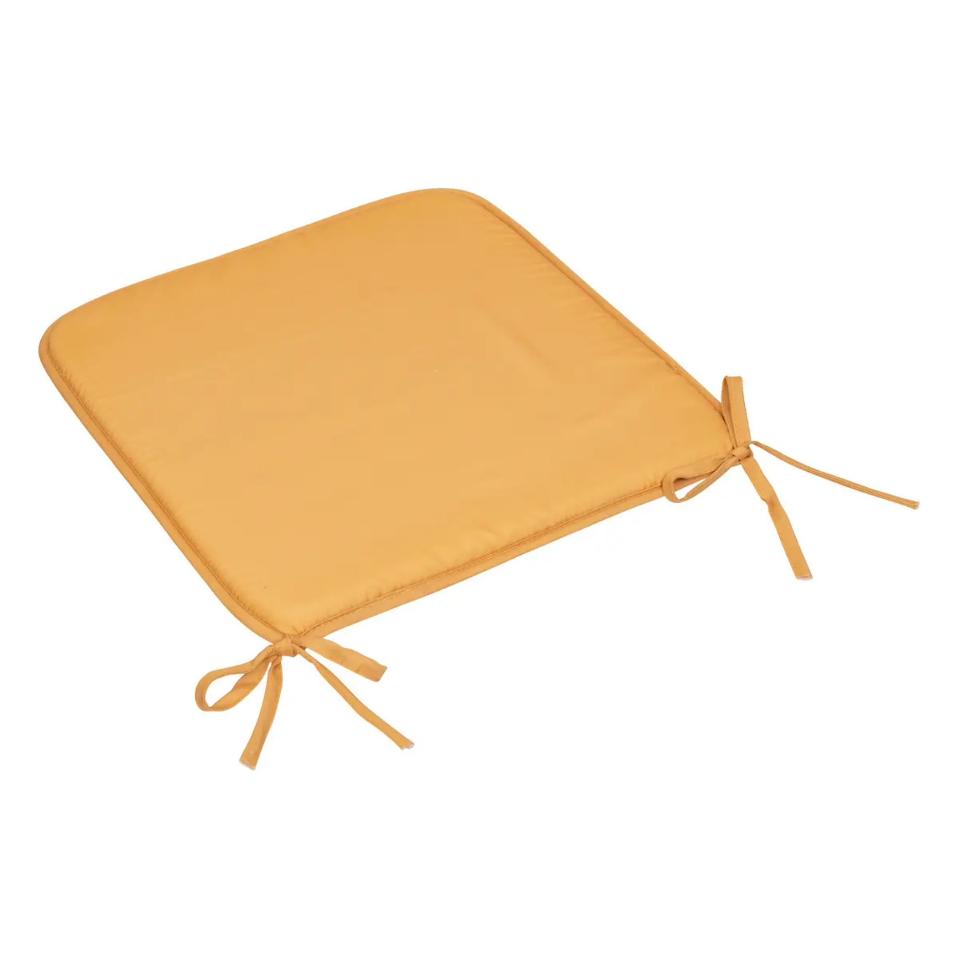 Galette de chaise Micro jaune ocre 39x39cm