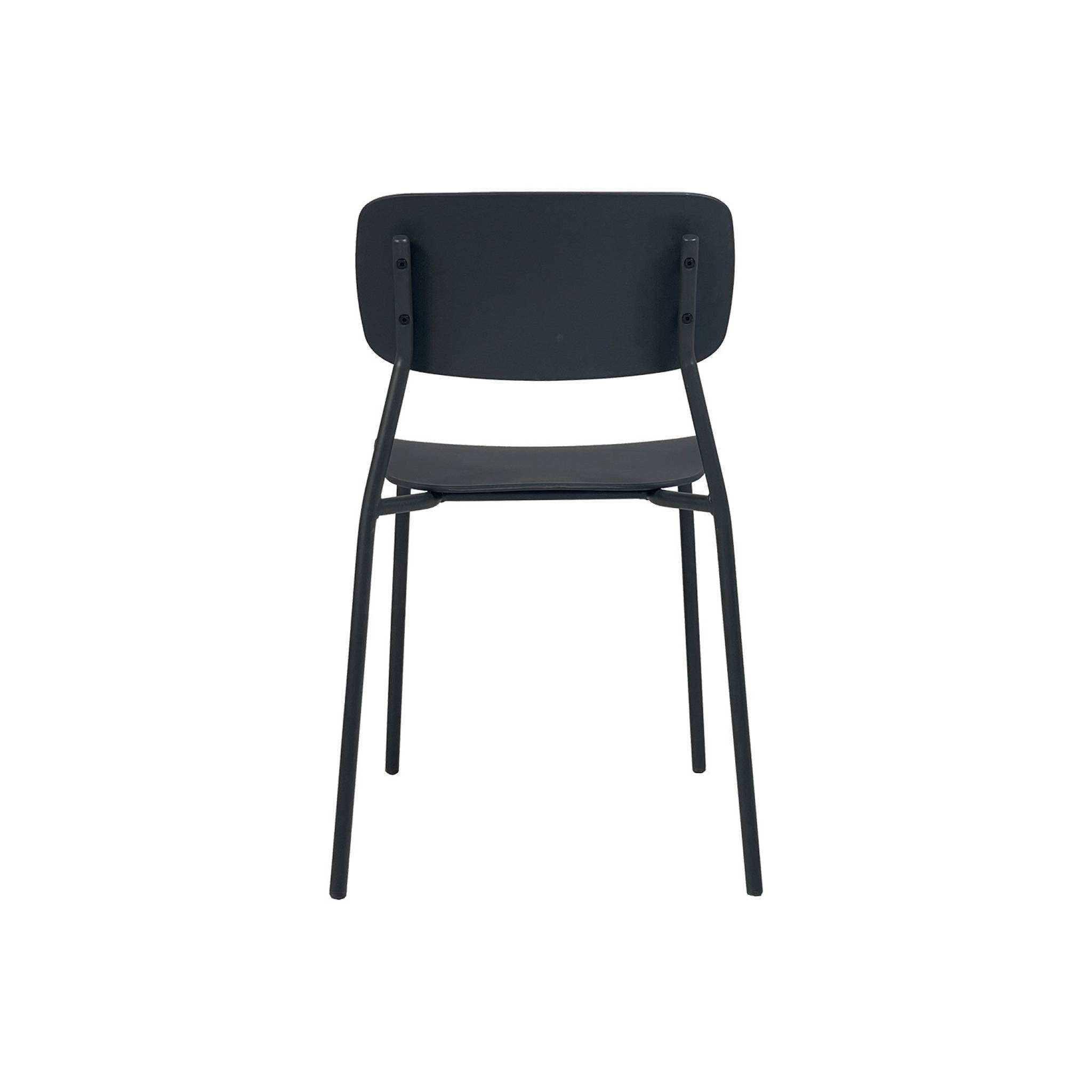 Chaise de jardin empilable acier et plastique (lot de 4) LIVA