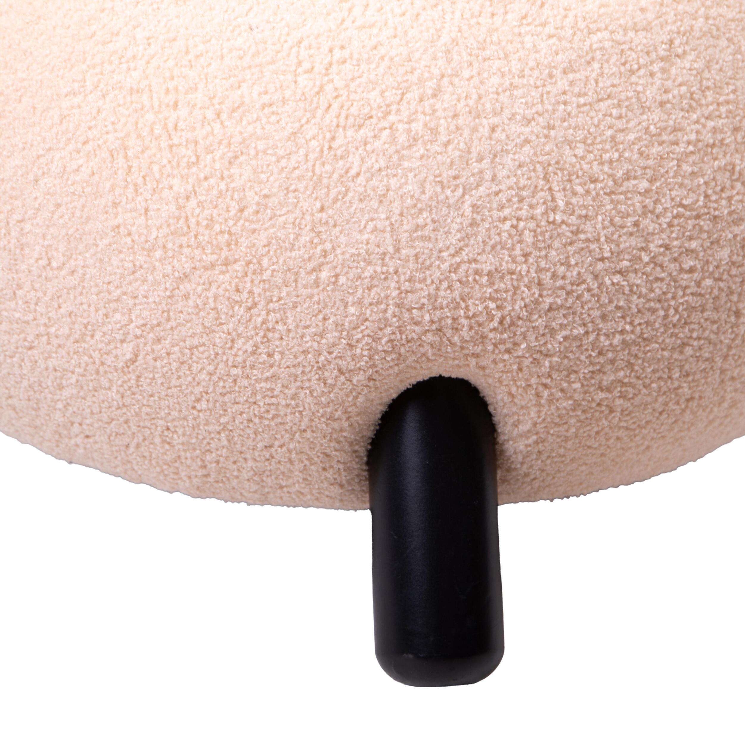 Poltrona teddy velvet - 75xH75x73cm - Pezzi 1 - Bianchi Dino SpA