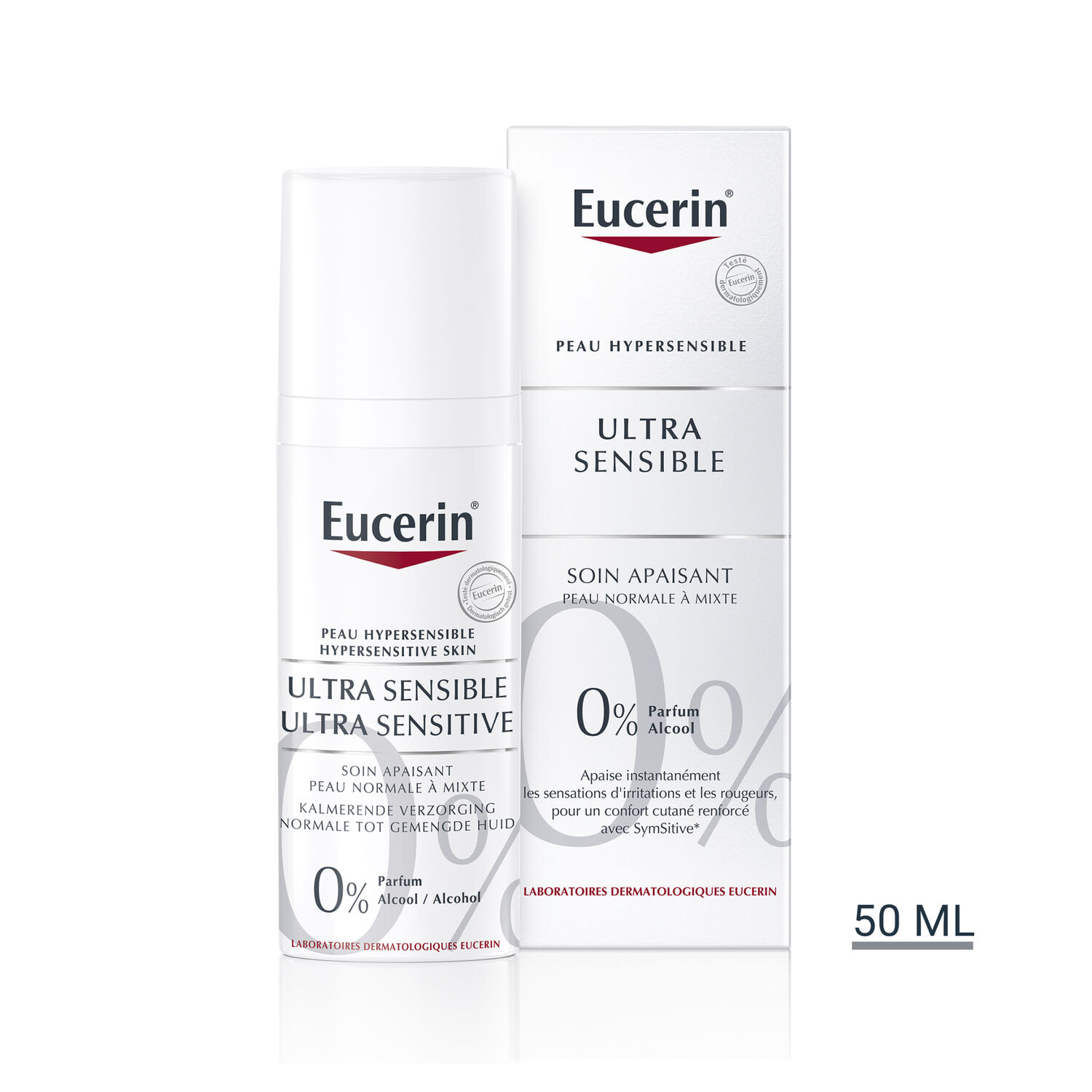 UltraSensible - Soin Calmant Nourissant Hydratant - Peaux Normales à Mixtes 50 ml