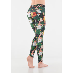 Pantaloni push up WR.UP® tessuto traspirante ecologico floreale