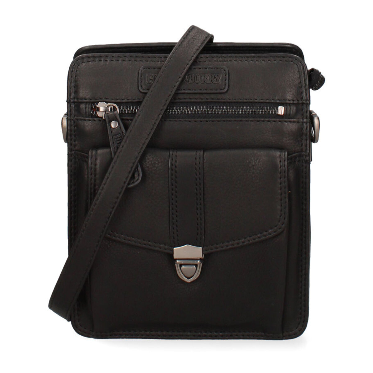 Borsa a tracolla  da uomo In Vera pelle Made in Italy 22,5x18x9 cm