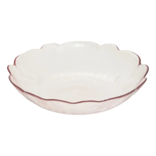 Saladier Fleur de rose 26 rose