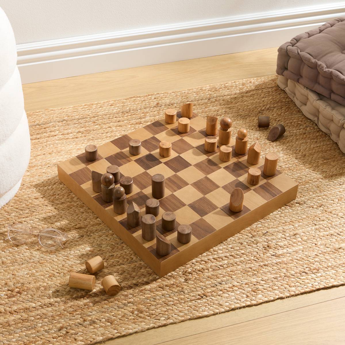 Jeu d'échecs Micka 40x40cm en pin