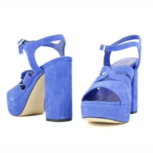 Sandalia plataforma. Tacón de 10 cm