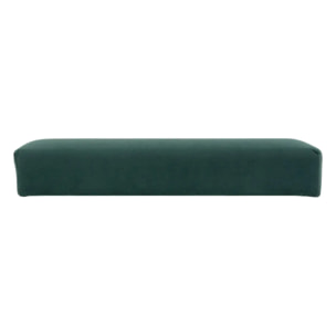 Pouf pliant double "Tess" 76x38cm vert cèdre