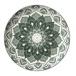 Service Vaisselle 12pcs Mandala Vert