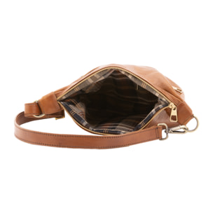 Borsa a spalla  unisex In Vera pelle Made in Italy 28x18x6 cm