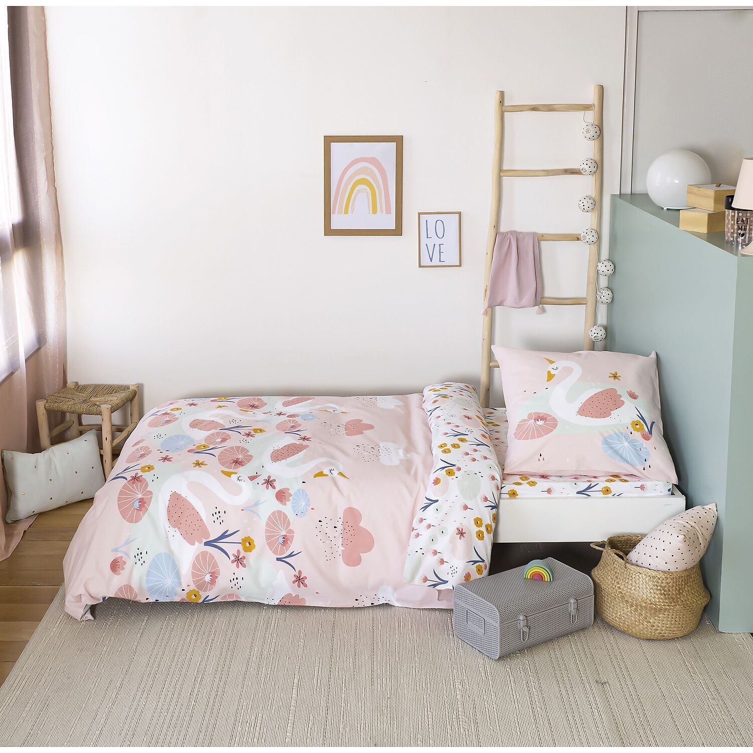 Parure de lit enfant 100% coton - CLARA