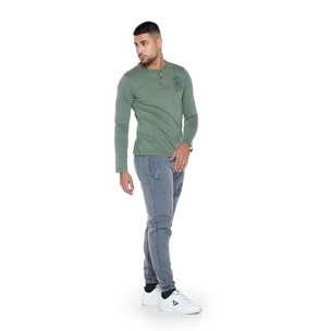 T-shirt da uomo a maniche lunghe serafino "Treatments"