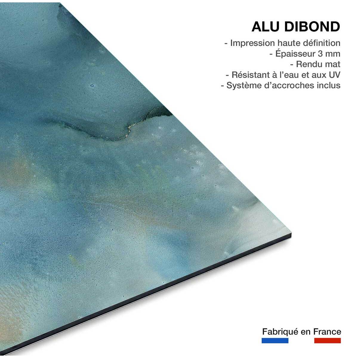 Tableau rivière dorée Tableau alu Dibond