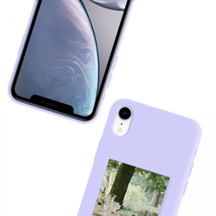 Coque iPhone Xr Silicone Liquide Douce lilas Été Provencal La Coque Francaise.