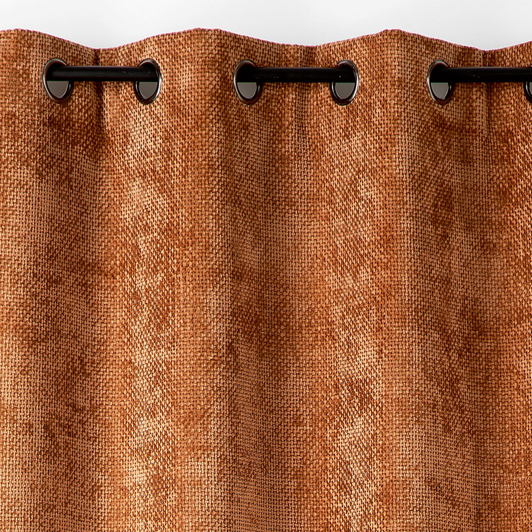 Rideau thermique et phonique velours chenille - Orange