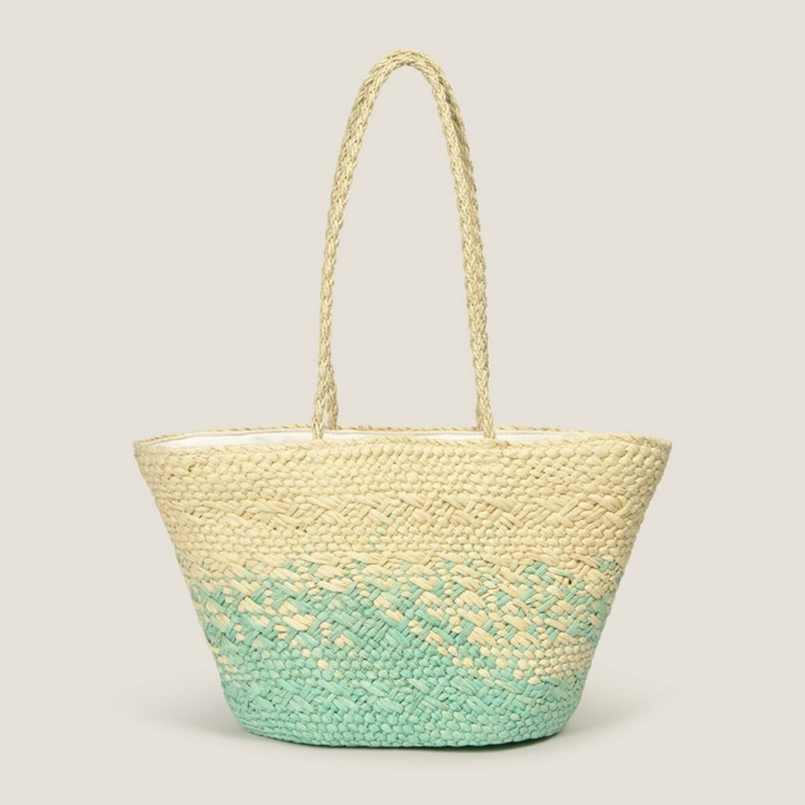 Bolso de playa papel Lilita color azul aqua Papel