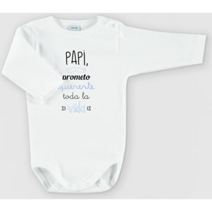 Body bebé manga larga personalizado frases