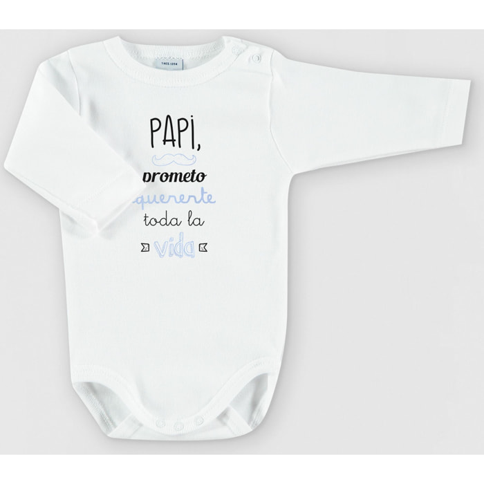Body bebé manga larga personalizado frases