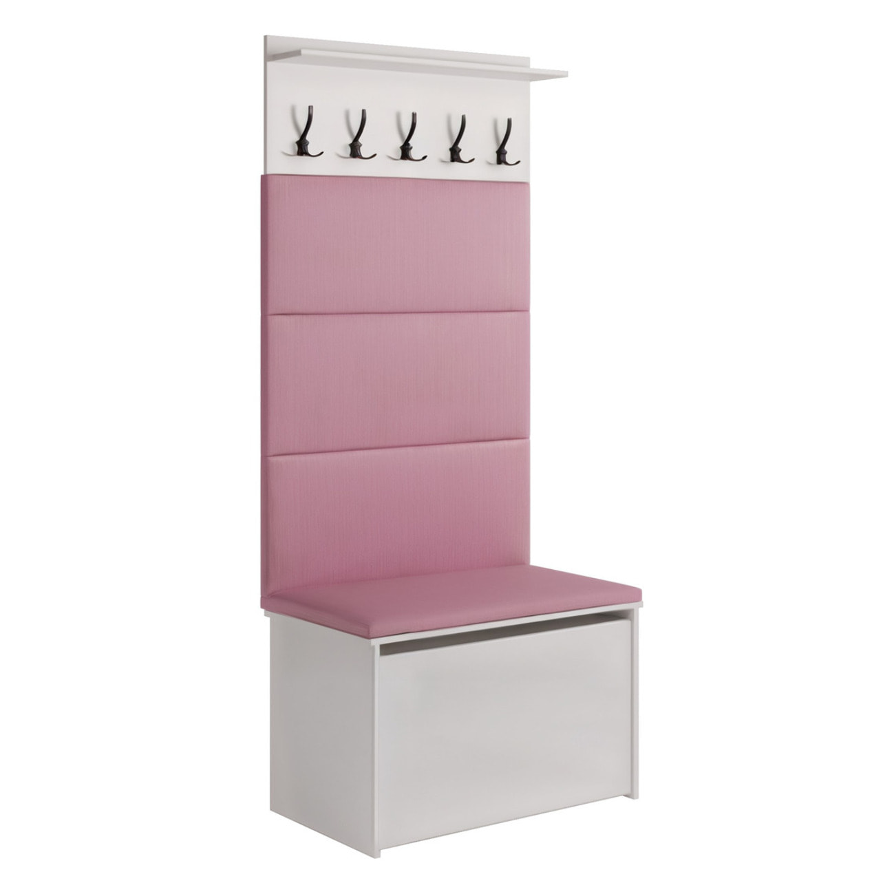 Set Ingresso Andy con Scarpiera e Pannelli Imbottiti Rosa