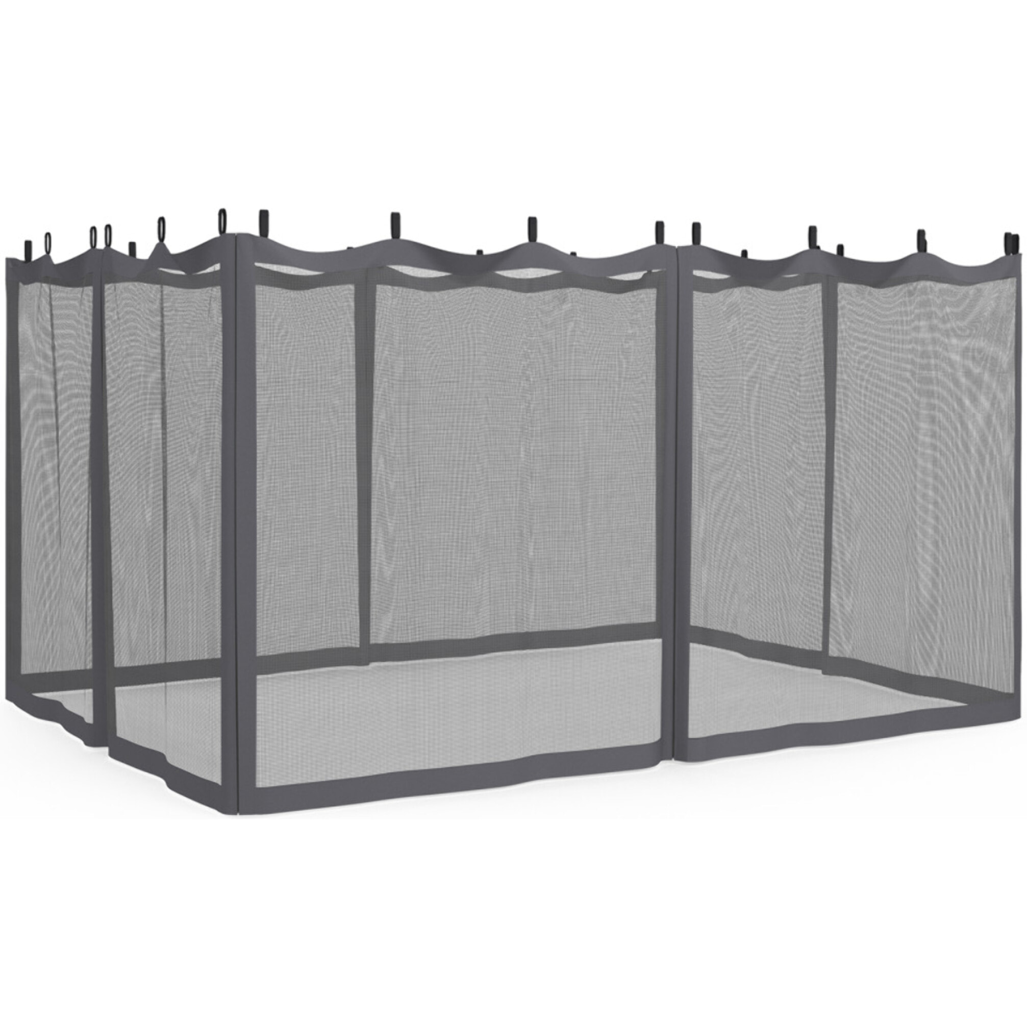 Moustiquaires pour pergola Marina 3x4m avec crochets de fixation - lot de 4