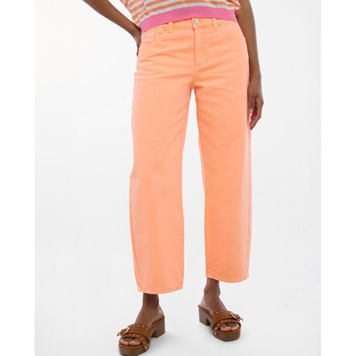 Pantaloni fluorescenti color carota