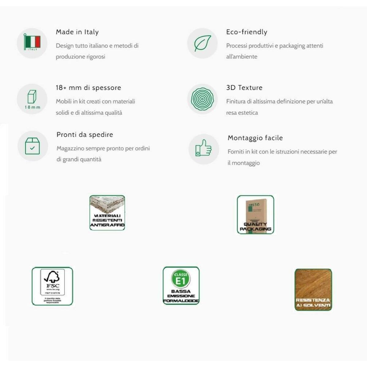 Scrivania Adri, Scrittoio moderno con cassetto, Tavolo da studio o ufficio porta PC portalibri, 100% Made in Italy, 80x40h79 cm, Bianco e Cemento