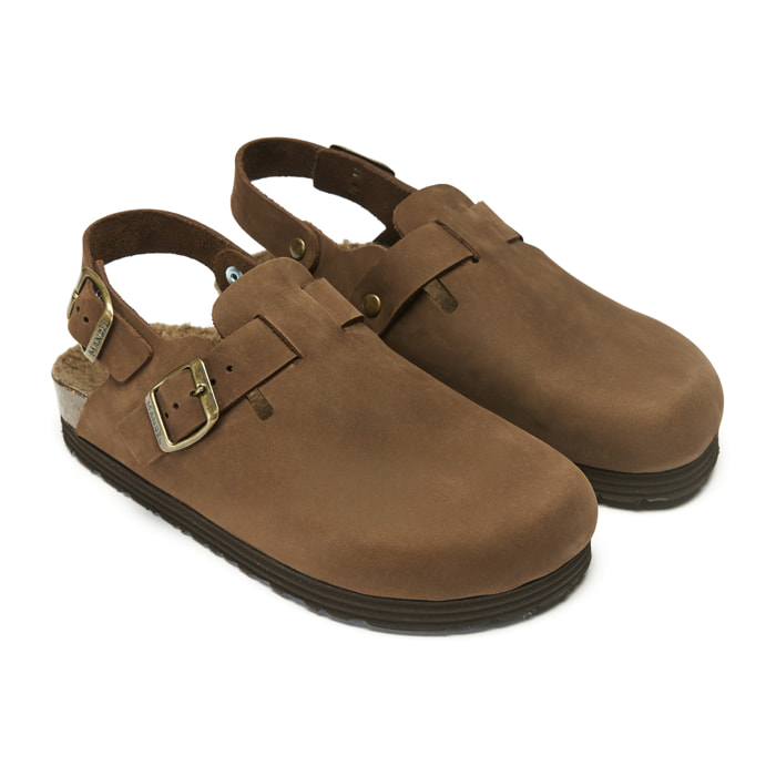 Sabot Mandèl Nubuck Testa di Moro