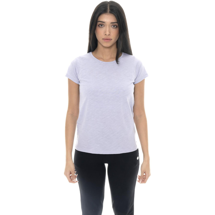 Leone Camiseta básica de mujer de manga corta