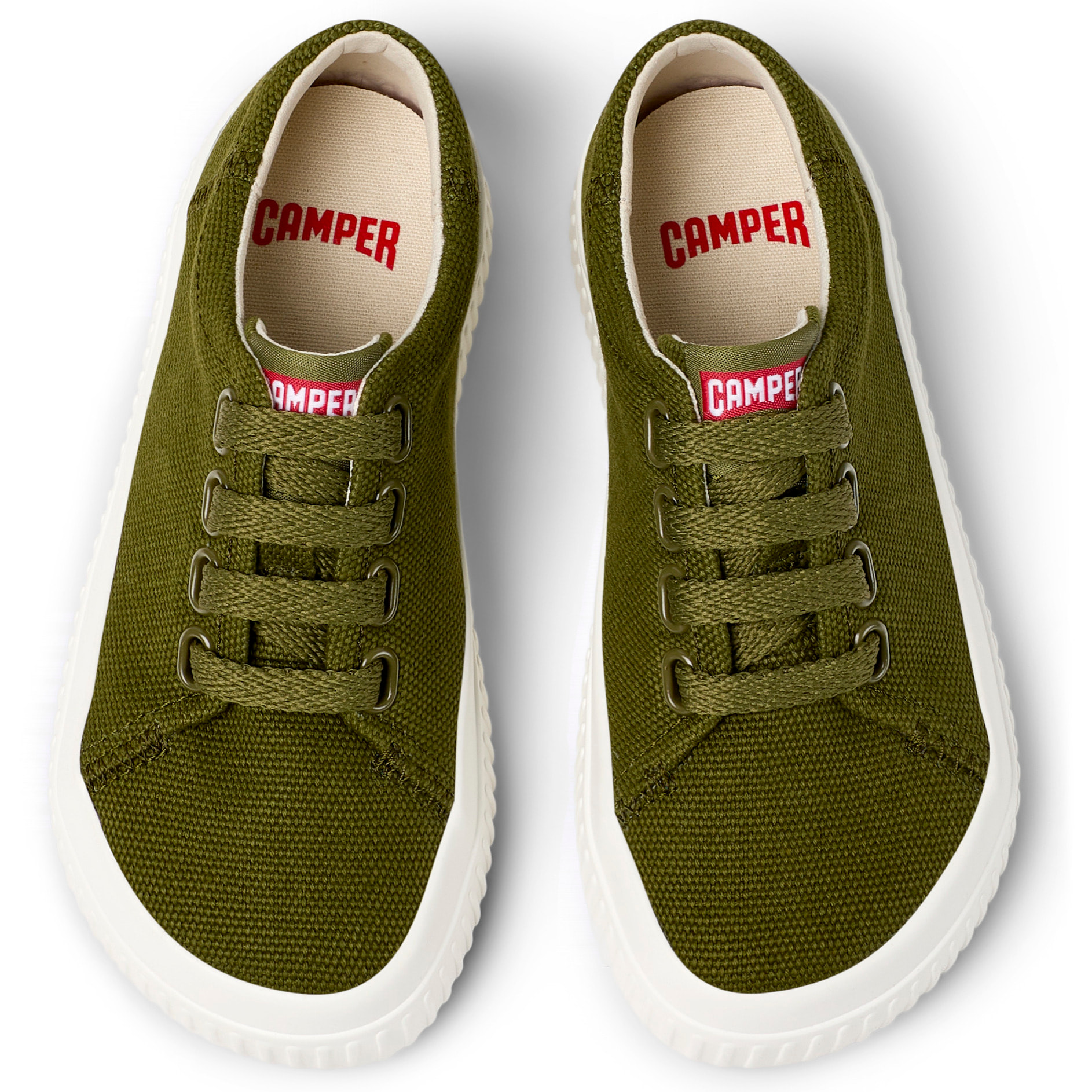 Zapatillas - CAMPER Peu Roda - Verde - Tejido natural