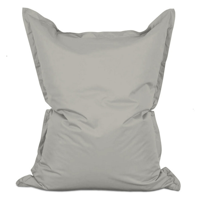 Pouf rectangulaire d'extérieur XXL 180x140cm gris THIES