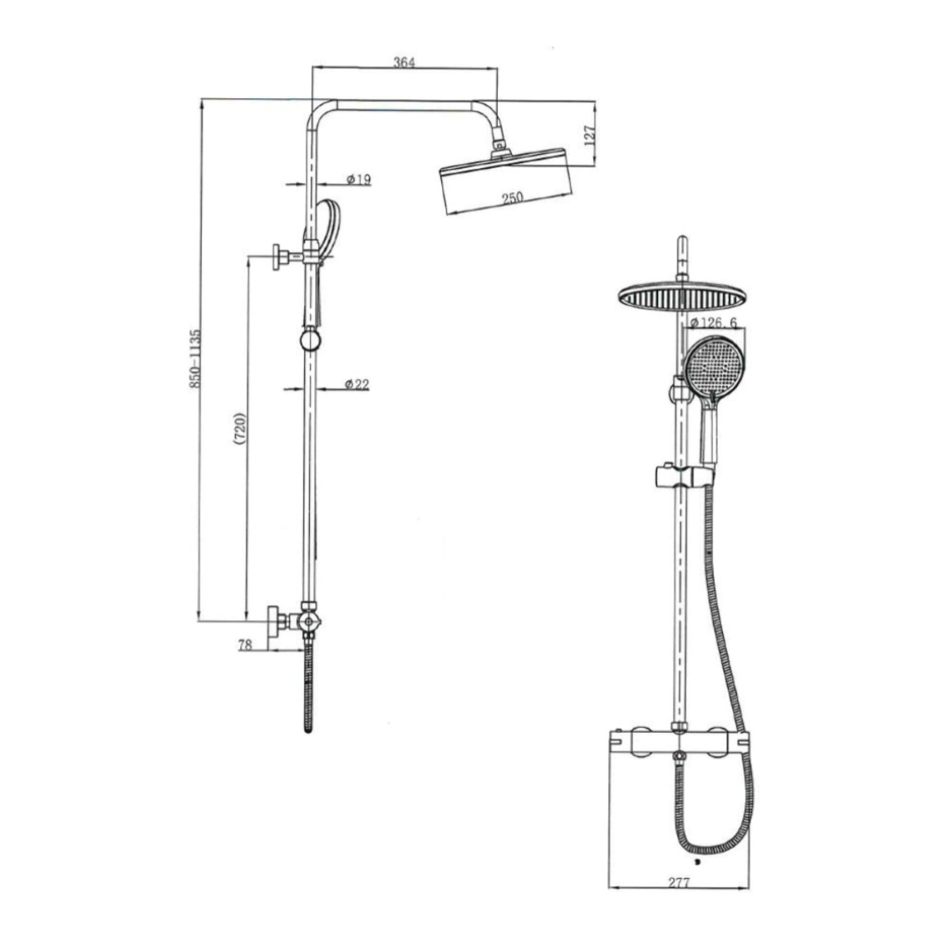 Aurum cartouche thermostatique pour SATSSTKEMC, cuivre brossé (NDSSTKETERMSETC)