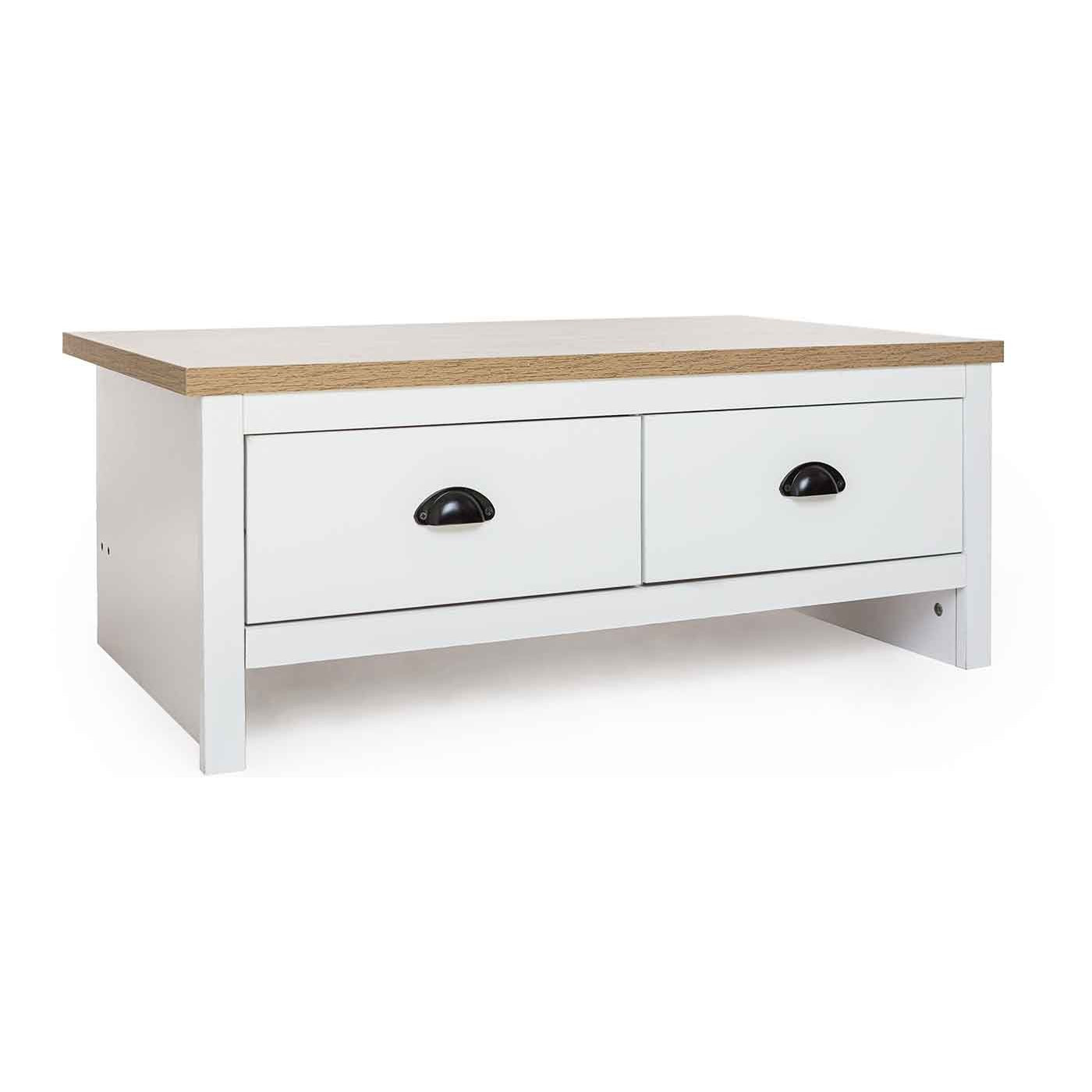 Table basse clinton bois blanc