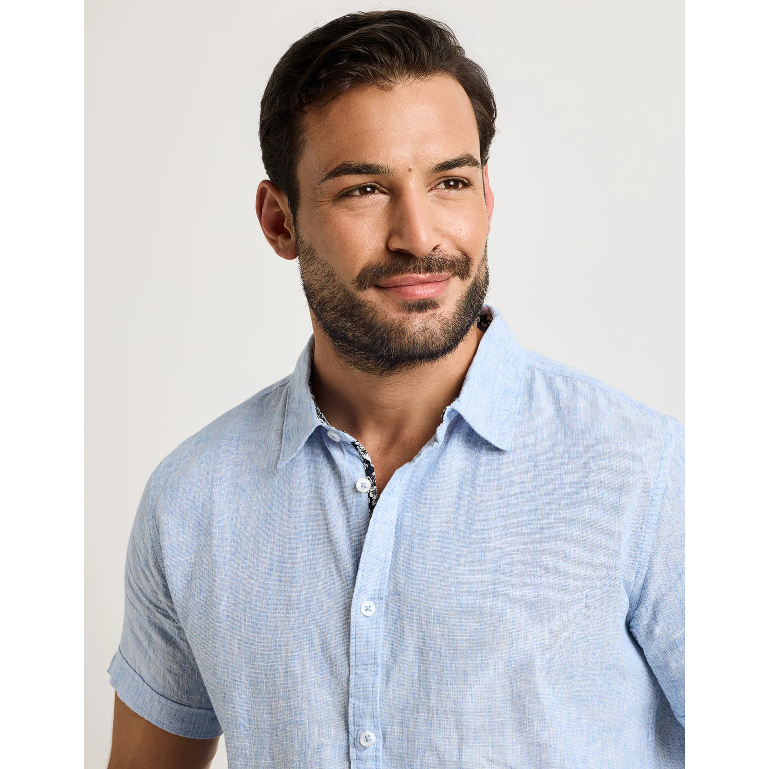 Camisa Manga Corta Azul Claro - Elan