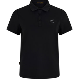 PLEIN SPORT Pique Polo T-Shirt Reflective Scratch