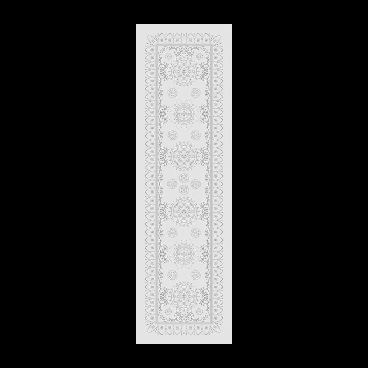 Chemin de table pur coton anti tache motif jacquard Eloise diamant