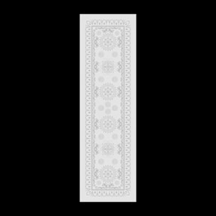 Chemin de table pur coton anti tache motif jacquard Eloise diamant