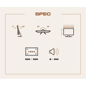 Ecran PC 5K JAPANNEXT JN-5X40 incurvé 40'' incurvé IPS 5K WUHD USB-C 65W KVM