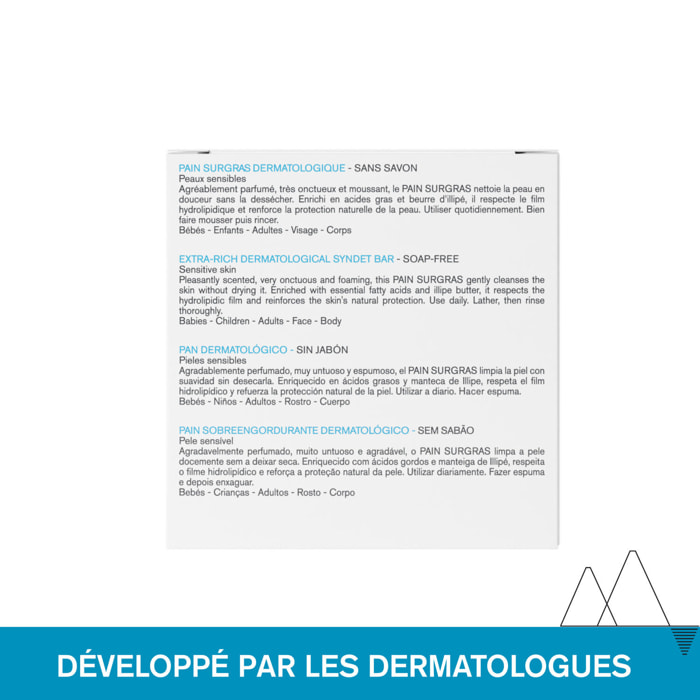 Pain Surgras Dermatologique - Nettoie, Nourrit & Protège 100 g